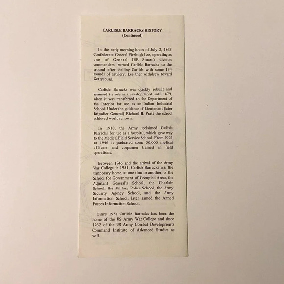 Vintage  Hessian Guard House Museum Pennsylvania Travel Brochure Souvenir - Picture 2 of 8